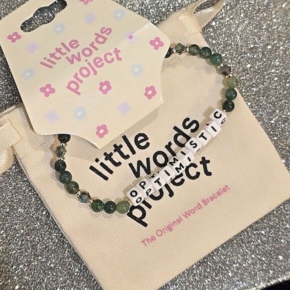 Little Words Project "Optimistic" Beaded Bracelet - Picture 9 of 9